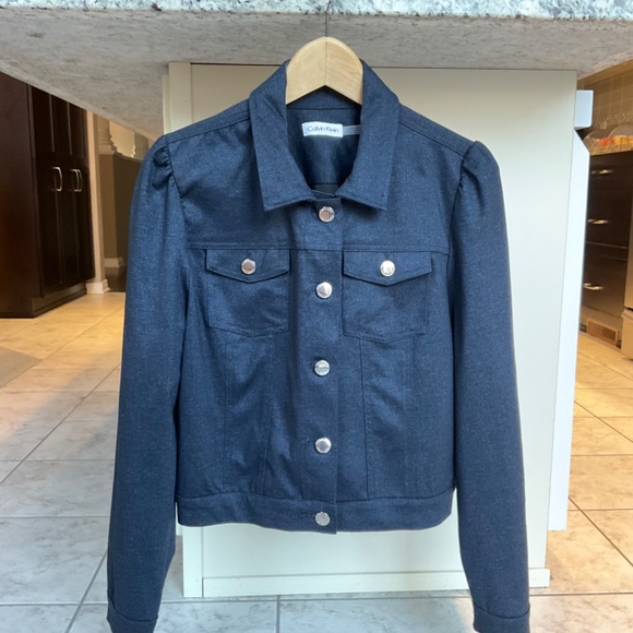 Calvin Klein Navy Jacket Size Medium NWOT - Picture 15 of 16